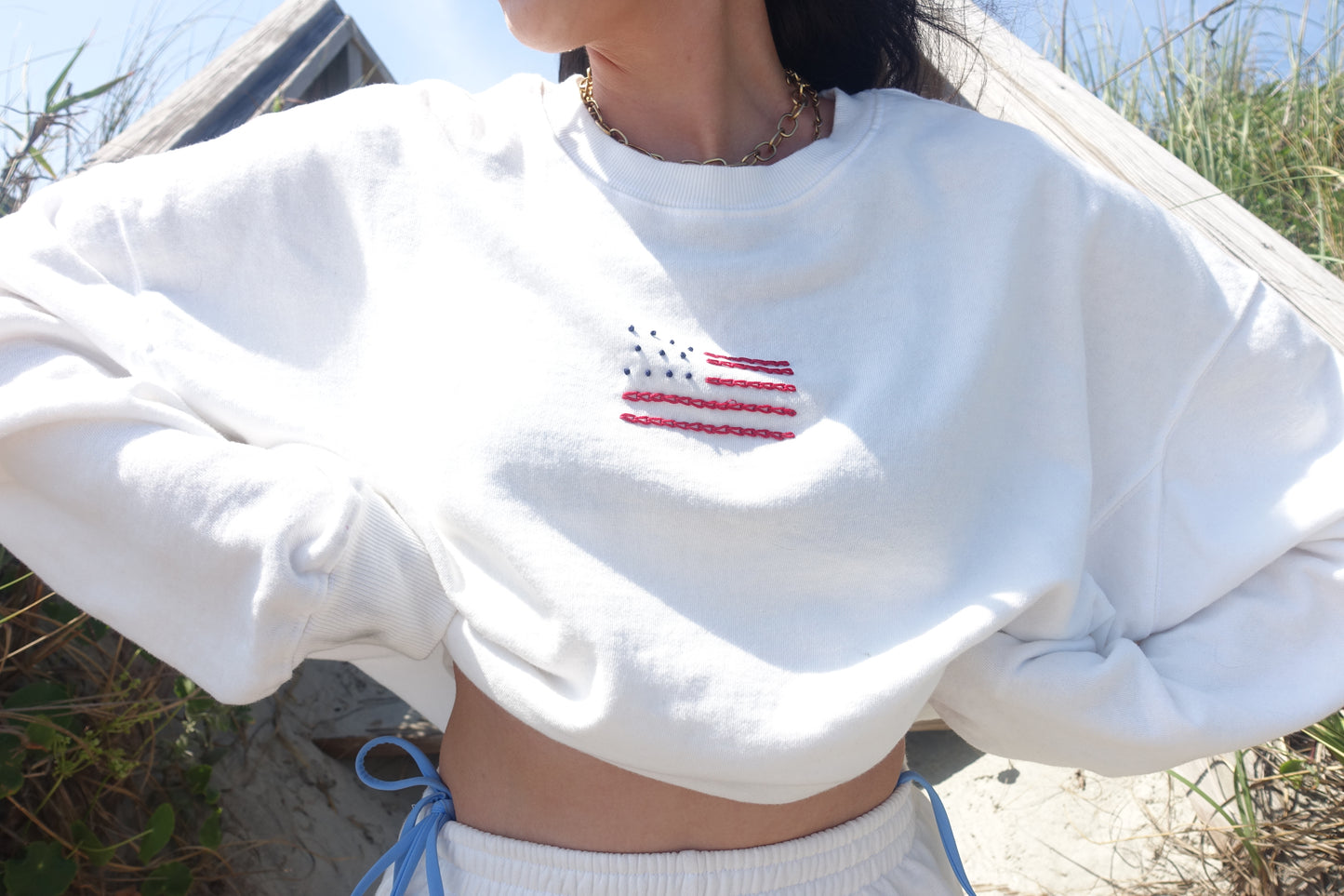 All American Sweatshirt & Shorts Set