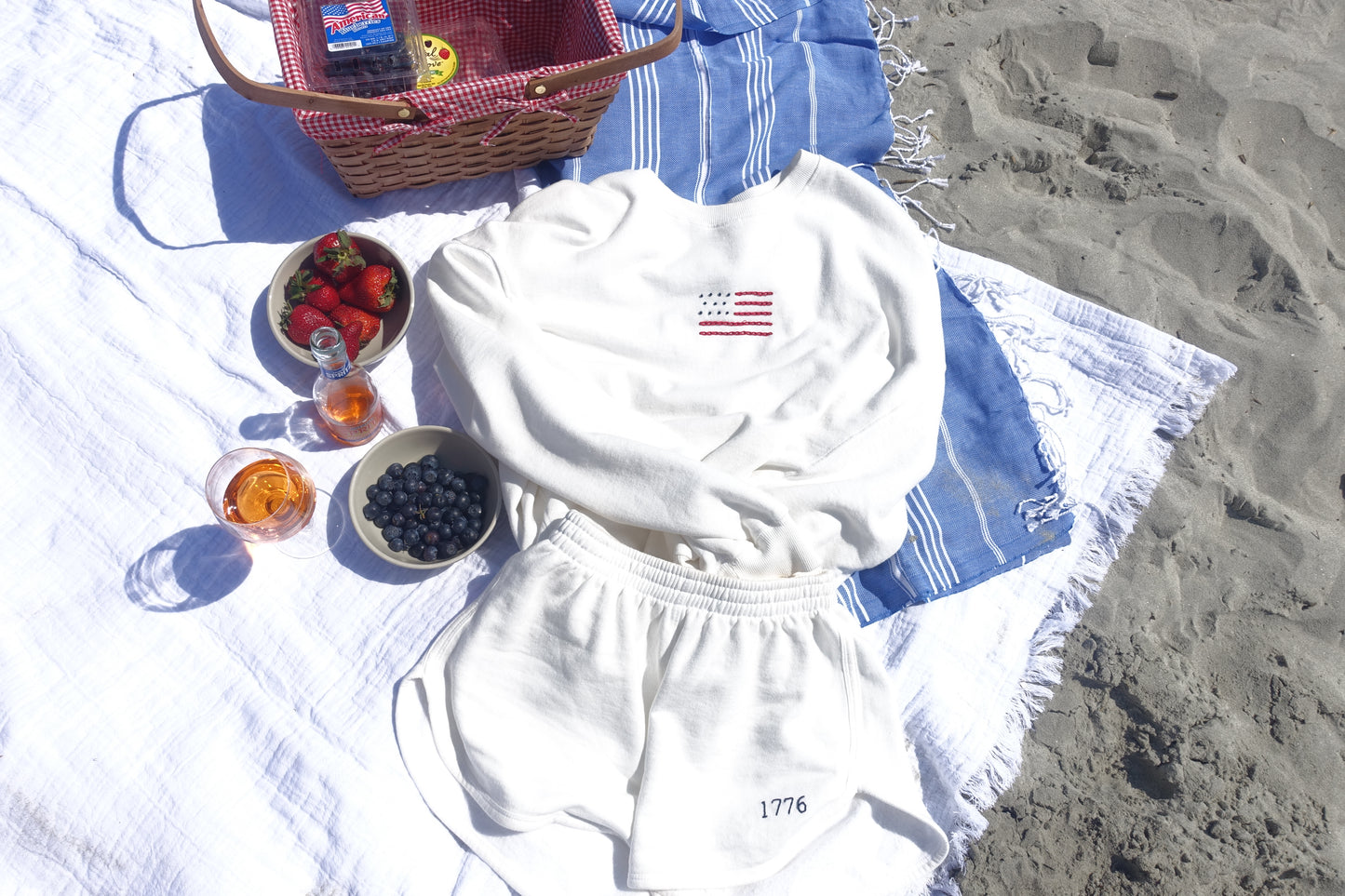 All American Sweatshirt & Shorts Set